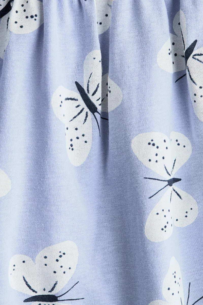 اتش اند ام فستان منقوش من القطن